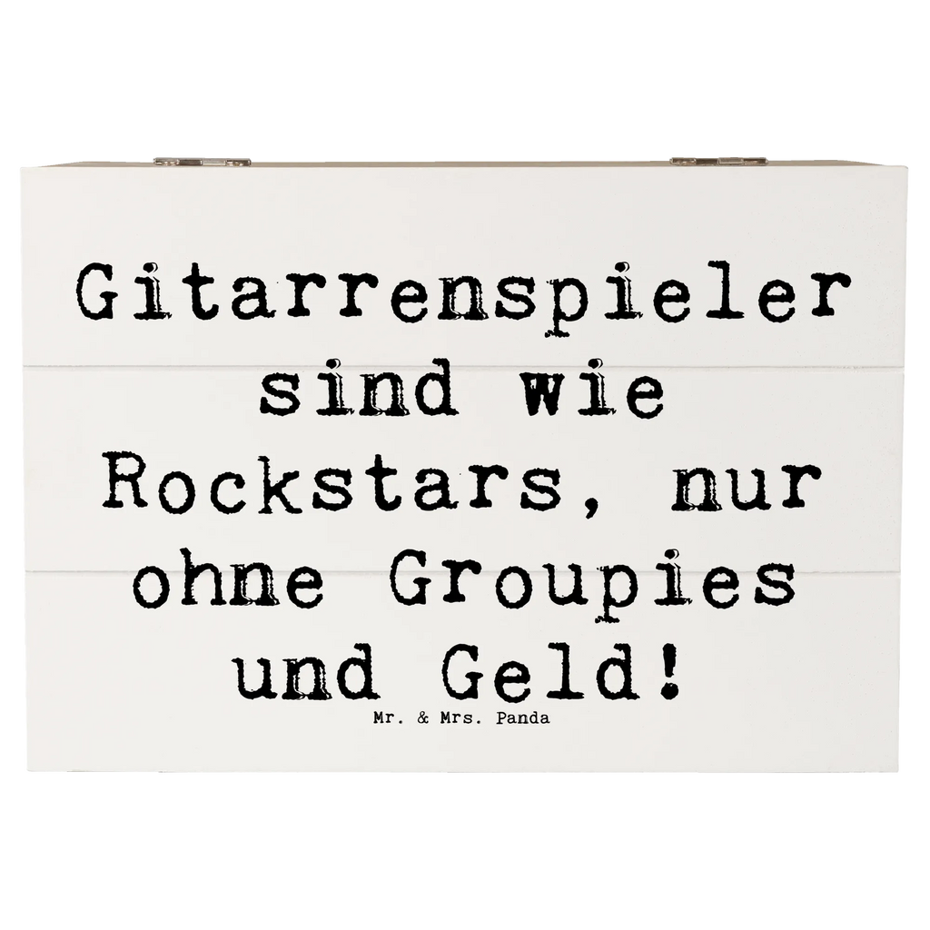 Holzkiste Spruch Gitarre Helden Schatzkiste, XXL, Kiste, Schatulle, Erinnerungskiste, Geschenkdose, Holzkiste, Geschenkbox, Dekokiste, Aufbewahrungsbox, Truhe, Erinnerungsbox, Instrumente, Geschenke Musiker, Musikliebhaber