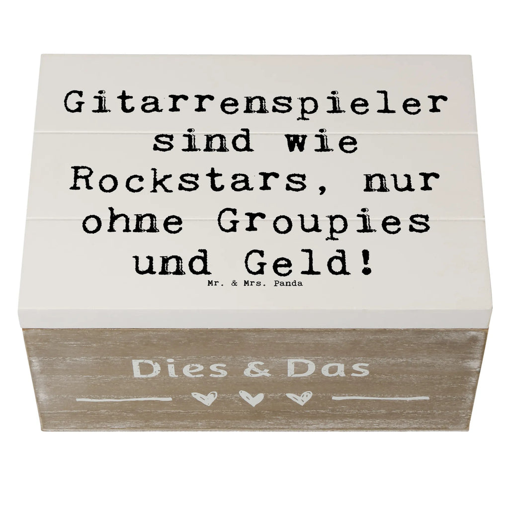 Holzkiste Spruch Gitarre Helden Schatzkiste, XXL, Kiste, Schatulle, Erinnerungskiste, Geschenkdose, Holzkiste, Geschenkbox, Dekokiste, Aufbewahrungsbox, Truhe, Erinnerungsbox, Instrumente, Geschenke Musiker, Musikliebhaber