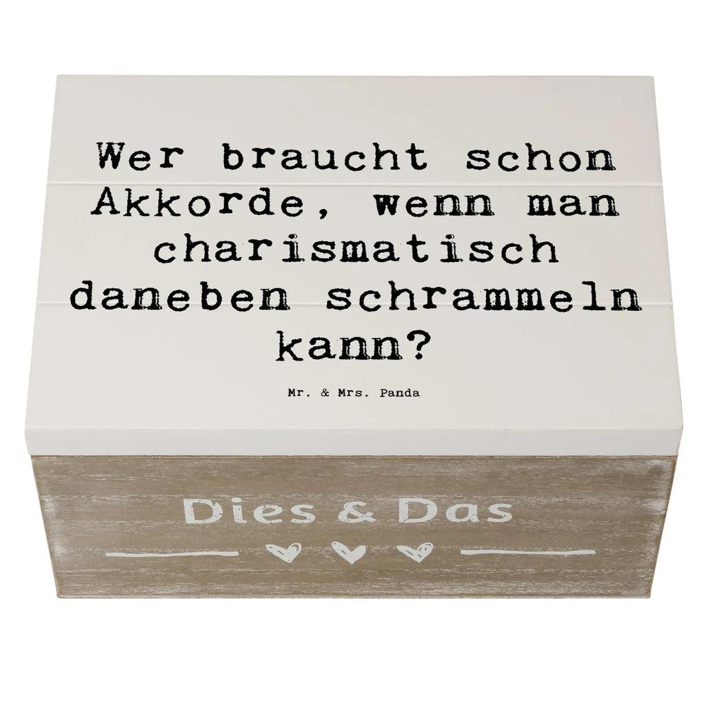 Holzkiste Spruch Charisma Gitarre Erinnerungsbox, Holzkiste, Geschenkbox, Erinnerungskiste, Truhe, Dekokiste, Schatulle, Geschenkdose, Aufbewahrungsbox, Kiste, Schatzkiste, XXL, Instrumente, Geschenke Musiker, Musikliebhaber