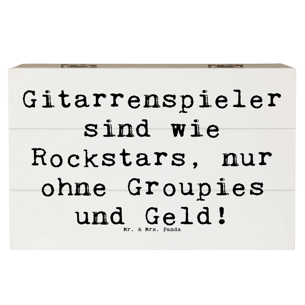 Holzkiste Spruch Gitarre Helden Schatzkiste, XXL, Kiste, Schatulle, Erinnerungskiste, Geschenkdose, Holzkiste, Geschenkbox, Dekokiste, Aufbewahrungsbox, Truhe, Erinnerungsbox, Instrumente, Geschenke Musiker, Musikliebhaber