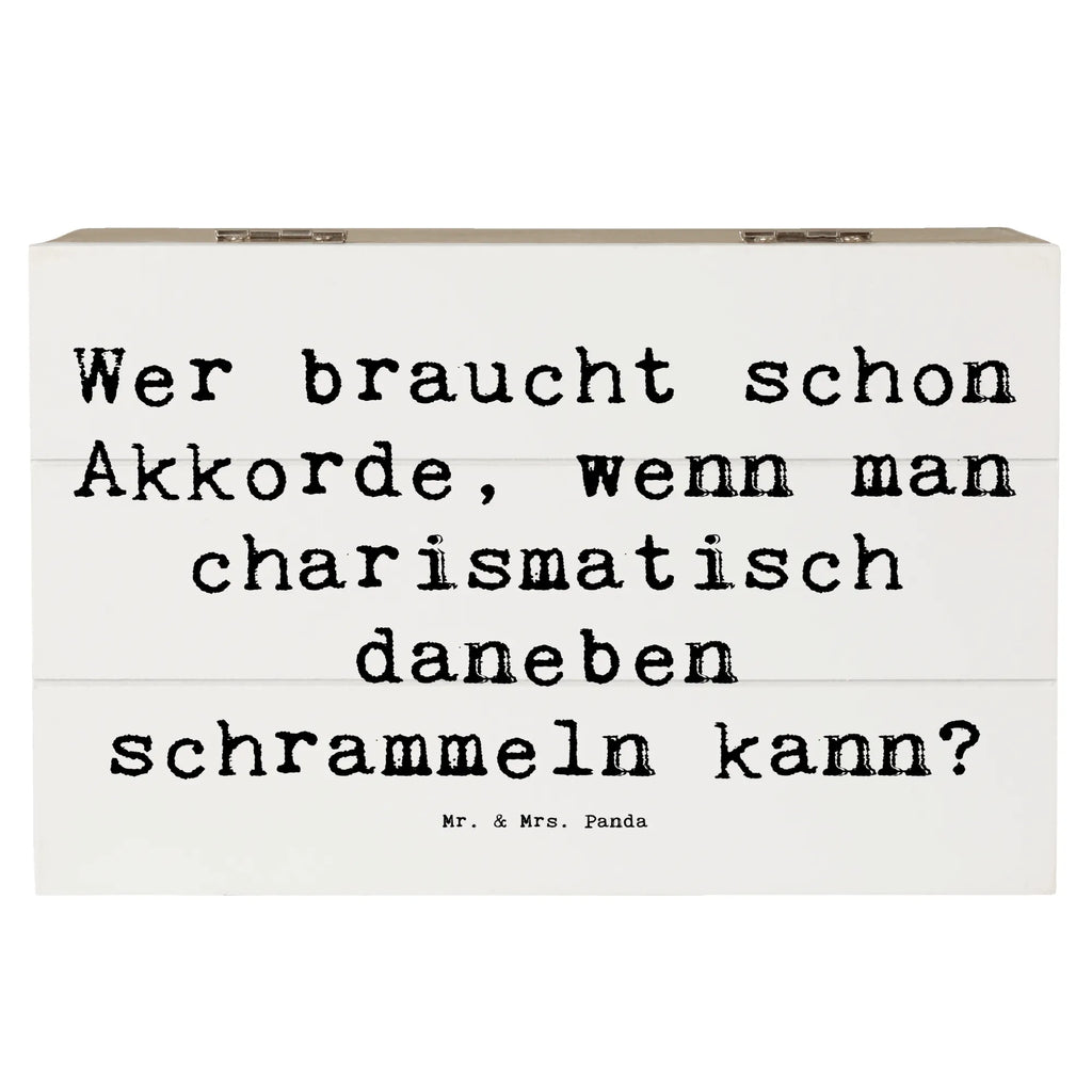 Holzkiste Spruch Charisma Gitarre Erinnerungsbox, Holzkiste, Geschenkbox, Erinnerungskiste, Truhe, Dekokiste, Schatulle, Geschenkdose, Aufbewahrungsbox, Kiste, Schatzkiste, XXL, Instrumente, Geschenke Musiker, Musikliebhaber