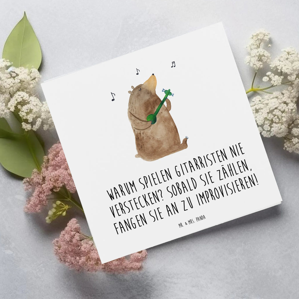 Deluxe Karte Gitarre Improvisation Grußkarte, Karte, Glückwunschkarte, Hochzeitskarte, Einladungskarte, Klappkarte, Hochwertige Klappkarte, Geburtstagskarte, Hochwertige Grußkarte, Instrumente, Geschenke Musiker, Musikliebhaber