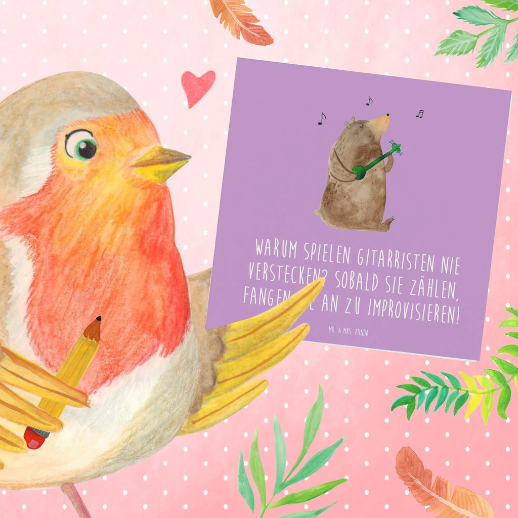 Deluxe Karte Gitarre Improvisation Grußkarte, Karte, Glückwunschkarte, Hochzeitskarte, Einladungskarte, Klappkarte, Hochwertige Klappkarte, Geburtstagskarte, Hochwertige Grußkarte, Instrumente, Geschenke Musiker, Musikliebhaber