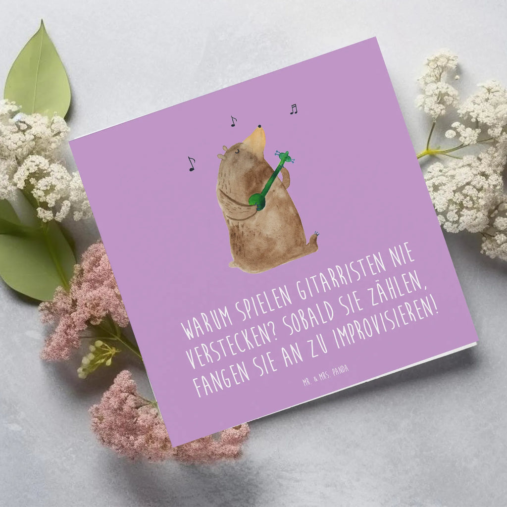 Deluxe Karte Gitarre Improvisation Grußkarte, Karte, Glückwunschkarte, Hochzeitskarte, Einladungskarte, Klappkarte, Hochwertige Klappkarte, Geburtstagskarte, Hochwertige Grußkarte, Instrumente, Geschenke Musiker, Musikliebhaber