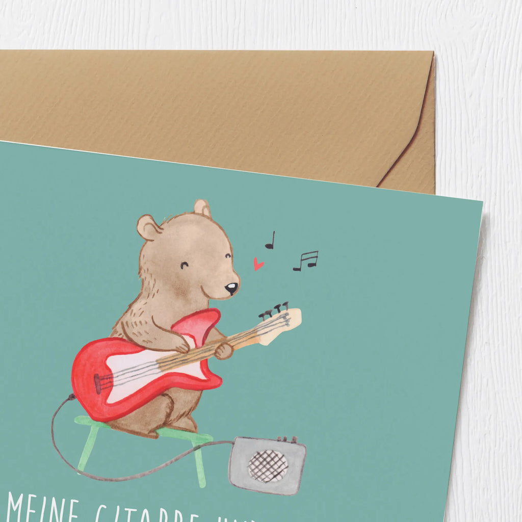 Deluxe Karte Gitarre Freund Glückwunschkarte, Klappkarte, Hochzeitskarte, Karte, Hochwertige Grußkarte, Geburtstagskarte, Grußkarte, Hochwertige Klappkarte, Einladungskarte, Instrumente, Geschenke Musiker, Musikliebhaber