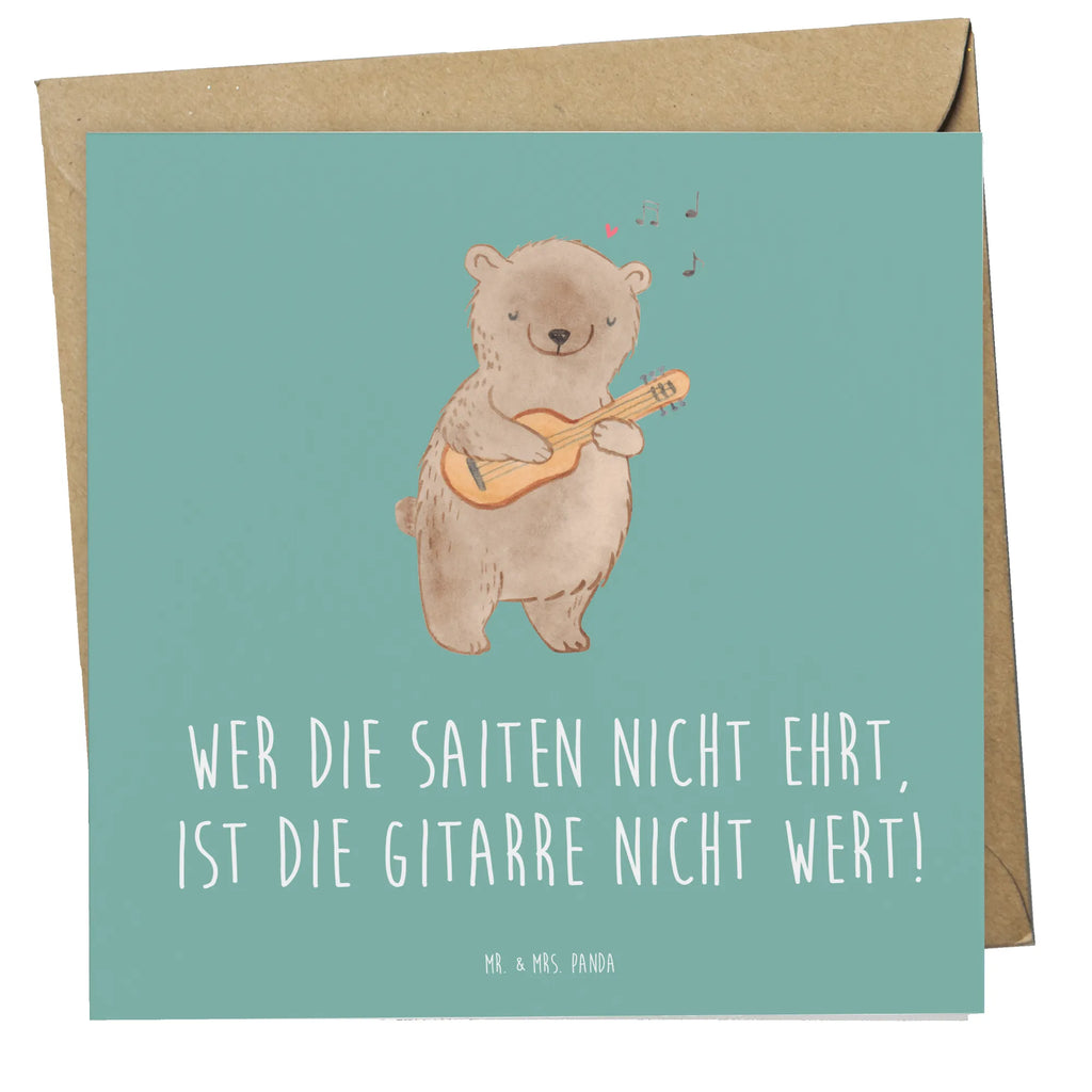 Deluxe Card Wer die Saiten nicht ehrt, ist die Gitarre nicht wert! Glückwunschkarte, Geburtstagskarte, Karte, Klappkarte, Hochwertige Grußkarte, Hochwertige Klappkarte, Einladungskarte, Grußkarte, Hochzeitskarte, Instrumente, Geschenke Musiker, Musikliebhaber