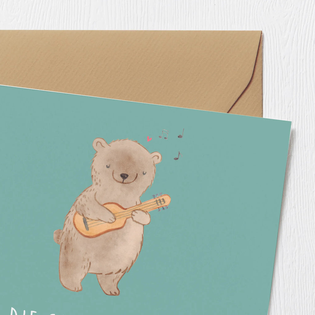 Deluxe Card Wer die Saiten nicht ehrt, ist die Gitarre nicht wert! Glückwunschkarte, Geburtstagskarte, Karte, Klappkarte, Hochwertige Grußkarte, Hochwertige Klappkarte, Einladungskarte, Grußkarte, Hochzeitskarte, Instrumente, Geschenke Musiker, Musikliebhaber