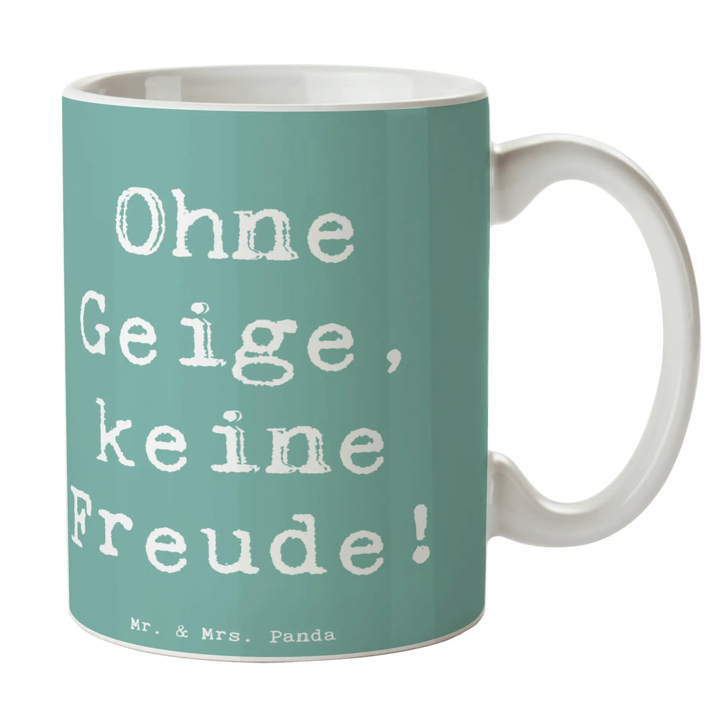 Tasse Spruch Geige Freude Tasse, Bürotasse, Geschenktasse, Keramiktasse, Teetasse, Kaffeetasse, Porzellantasse, Tasse mit Zitaten, Tasse mit Motiven, Instrumente, Geschenke Musiker, Musikliebhaber