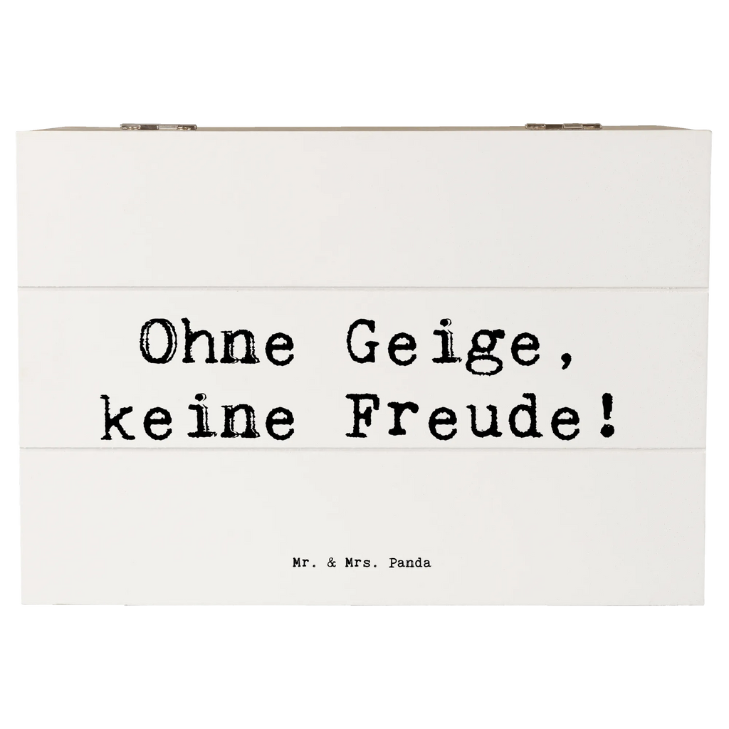 Holzkiste Spruch Geige Freude Erinnerungsbox, Truhe, Dekokiste, Holzkiste, Erinnerungskiste, Geschenkdose, Schatulle, Aufbewahrungsbox, XXL, Geschenkbox, Kiste, Schatzkiste, Instrumente, Geschenke Musiker, Musikliebhaber