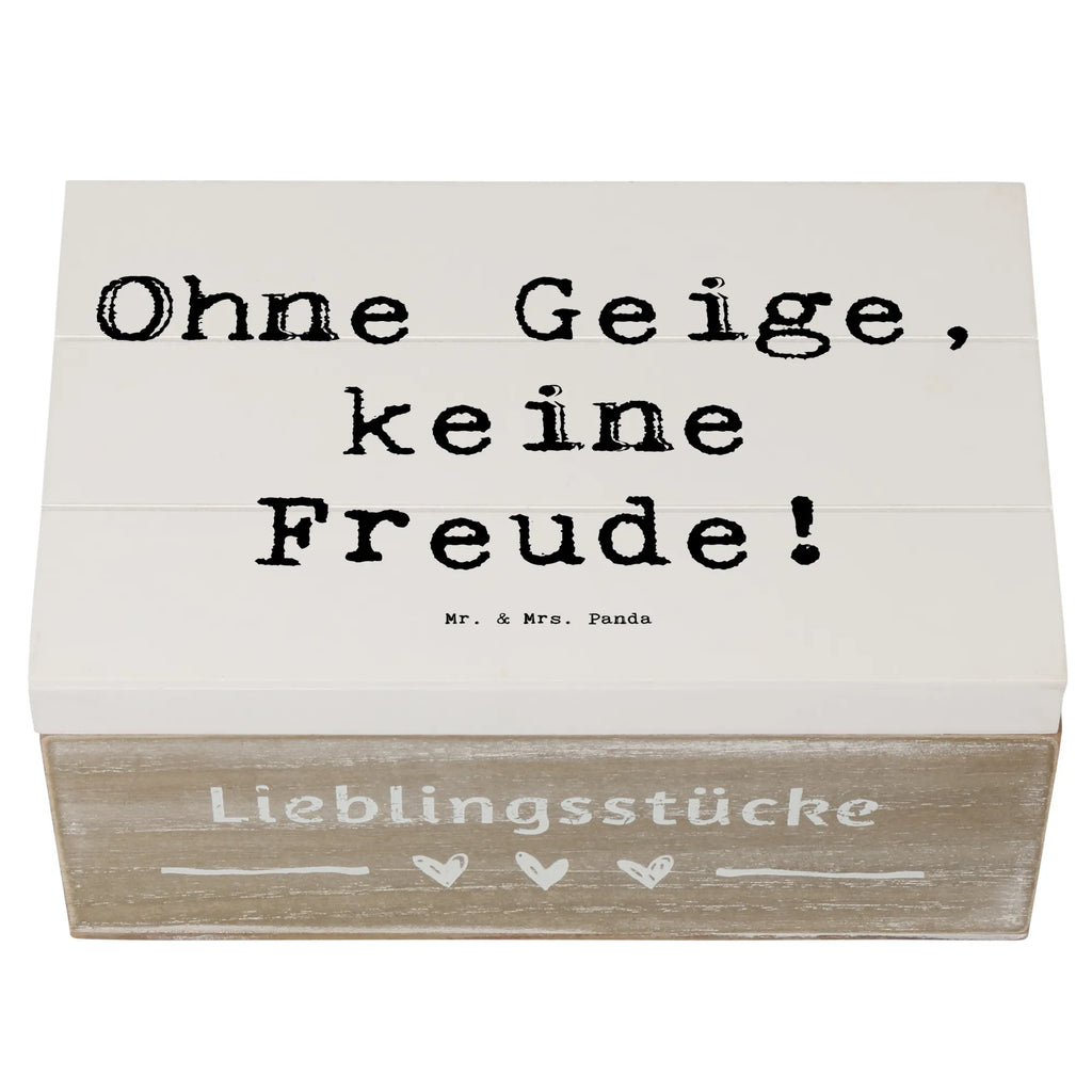 Holzkiste Spruch Geige Freude Erinnerungsbox, Truhe, Dekokiste, Holzkiste, Erinnerungskiste, Geschenkdose, Schatulle, Aufbewahrungsbox, XXL, Geschenkbox, Kiste, Schatzkiste, Instrumente, Geschenke Musiker, Musikliebhaber