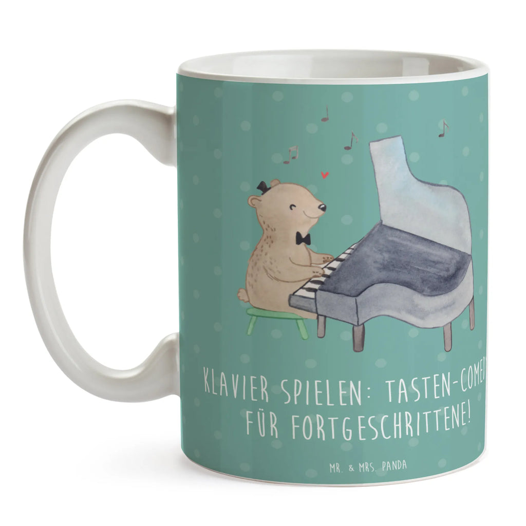 Mug Klavier spielen: Tasten-Comedy für Fortgeschrittene! Teetasse, Geschenktasse, Porzellantasse, Keramiktasse, Kaffeetasse, Bürotasse, Tasse mit Motiven, Tasse mit Zitaten, Tasse, Instrumente, Geschenke Musiker, Musikliebhaber