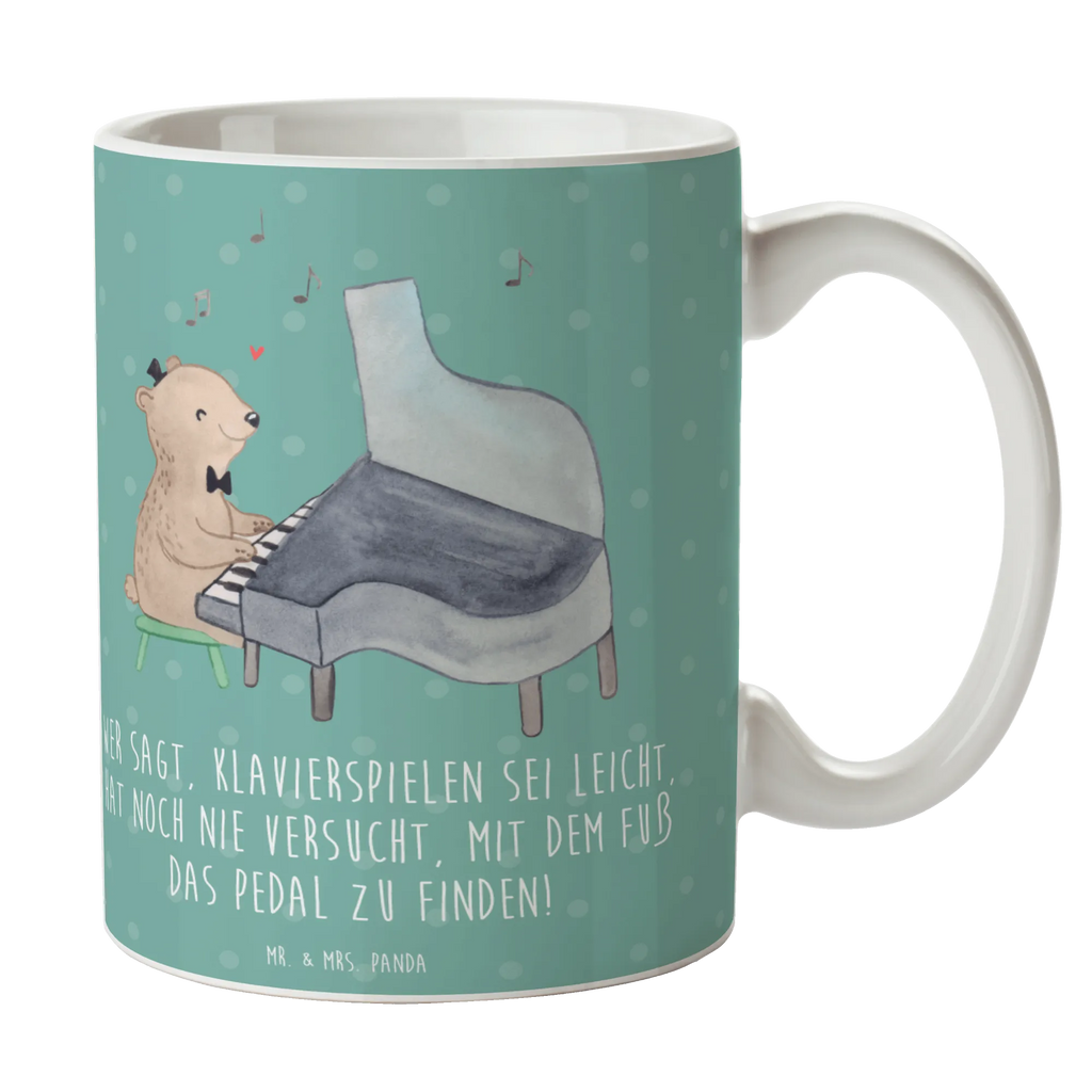 Mug Wer sagt, Klavierspielen sei leicht, hat noch nie versucht, mit dem Fuß das Pedal zu finden! Tasse mit Zitaten, Tasse, Teetasse, Tasse mit Motiven, Keramiktasse, Porzellantasse, Geschenktasse, Bürotasse, Kaffeetasse, Instrumente, Geschenke Musiker, Musikliebhaber