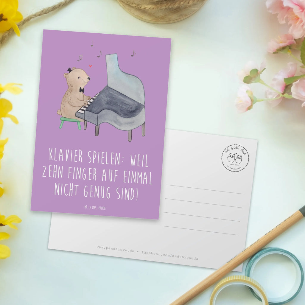 Postkarte Klavier Magie Karte, Postkarte, Einladung, Geschenkkarte, Geburtstagskarte, Grußkarte, Ansichtskarte, Ansichtskarten, Einladungskarte, Einladung Geburtstag, Dankeskarte, Einladungskarten Geburtstag, Instrumente, Geschenke Musiker, Musikliebhaber