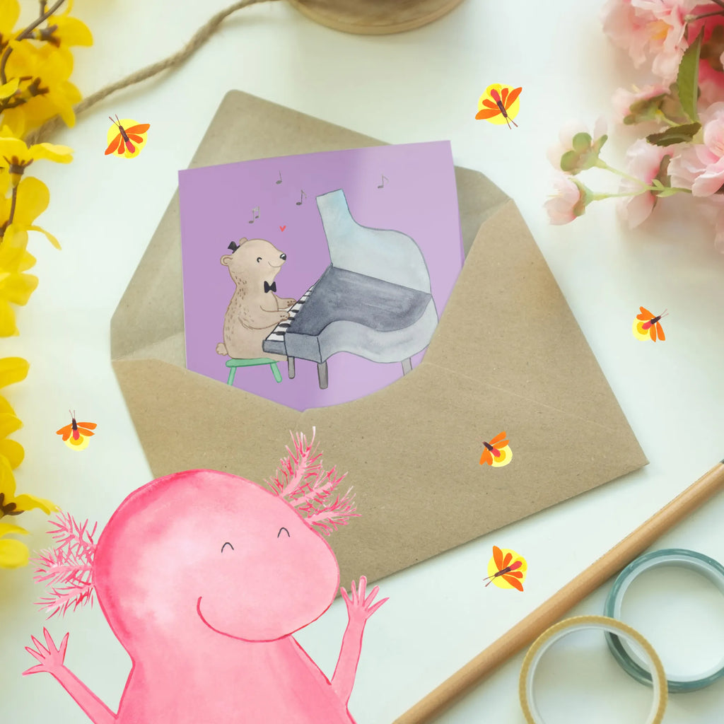 Greetings card Klavier spielen: Weil zehn Finger auf einmal nicht genug sind! Ansichtskarten, Karte, Hochzeitskarte, Geburtstagskarte, Klappkarte, Grußkarte, Glückwunschkarte, Einladungskarte, Instrumente, Geschenke Musiker, Musikliebhaber