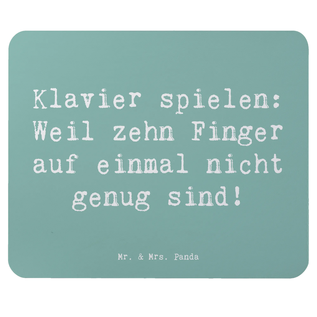 Mouse mat Saying Klavier spielen: Weil zehn Finger auf einmal nicht genug sind! Mauspad, Büroausstattung, Mauspad Büro, PC Zubehör, Arbeitszimmer, Mausunterlage, Designer Mauspad, Mousepad, Computer zubehör, Einzigartiges Mauspad, Instrumente, Geschenke Musiker, Musikliebhaber