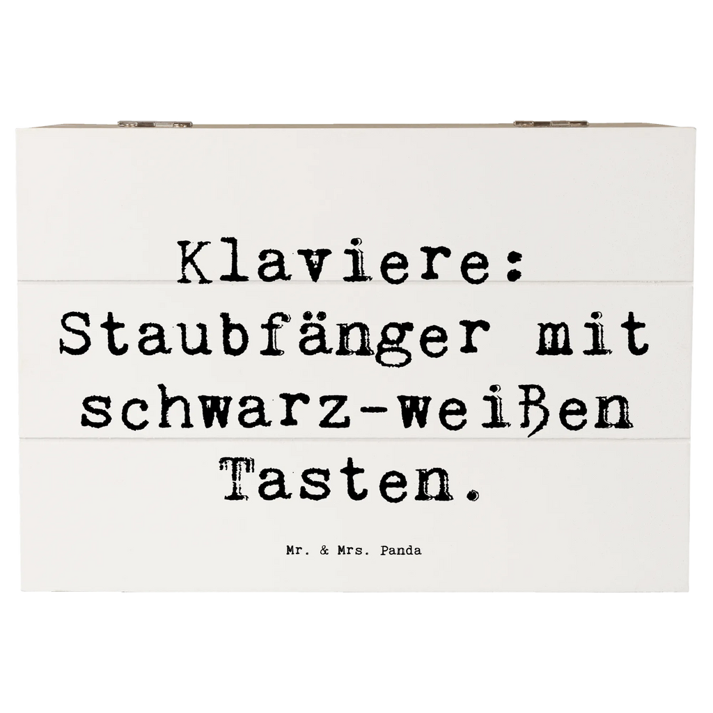 Holzkiste Spruch Klavier Staubfänger Schatzkiste, Geschenkdose, Erinnerungsbox, Holzkiste, Truhe, Schatulle, Dekokiste, Aufbewahrungsbox, Erinnerungskiste, Kiste, Geschenkbox, XXL, Instrumente, Geschenke Musiker, Musikliebhaber