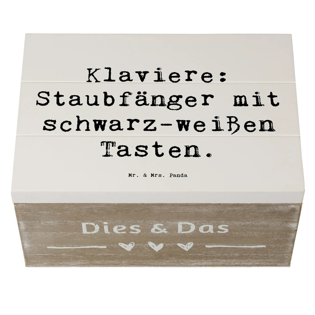 Holzkiste Spruch Klavier Staubfänger Schatzkiste, Geschenkdose, Erinnerungsbox, Holzkiste, Truhe, Schatulle, Dekokiste, Aufbewahrungsbox, Erinnerungskiste, Kiste, Geschenkbox, XXL, Instrumente, Geschenke Musiker, Musikliebhaber