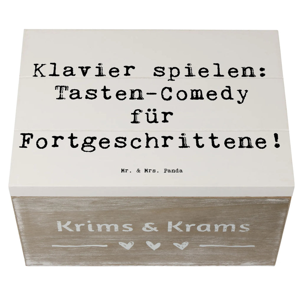 Holzkiste Spruch Klavier Tasten Geschenkbox, XXL, Schatzkiste, Erinnerungskiste, Erinnerungsbox, Kiste, Aufbewahrungsbox, Schatulle, Holzkiste, Dekokiste, Truhe, Geschenkdose, Instrumente, Geschenke Musiker, Musikliebhaber