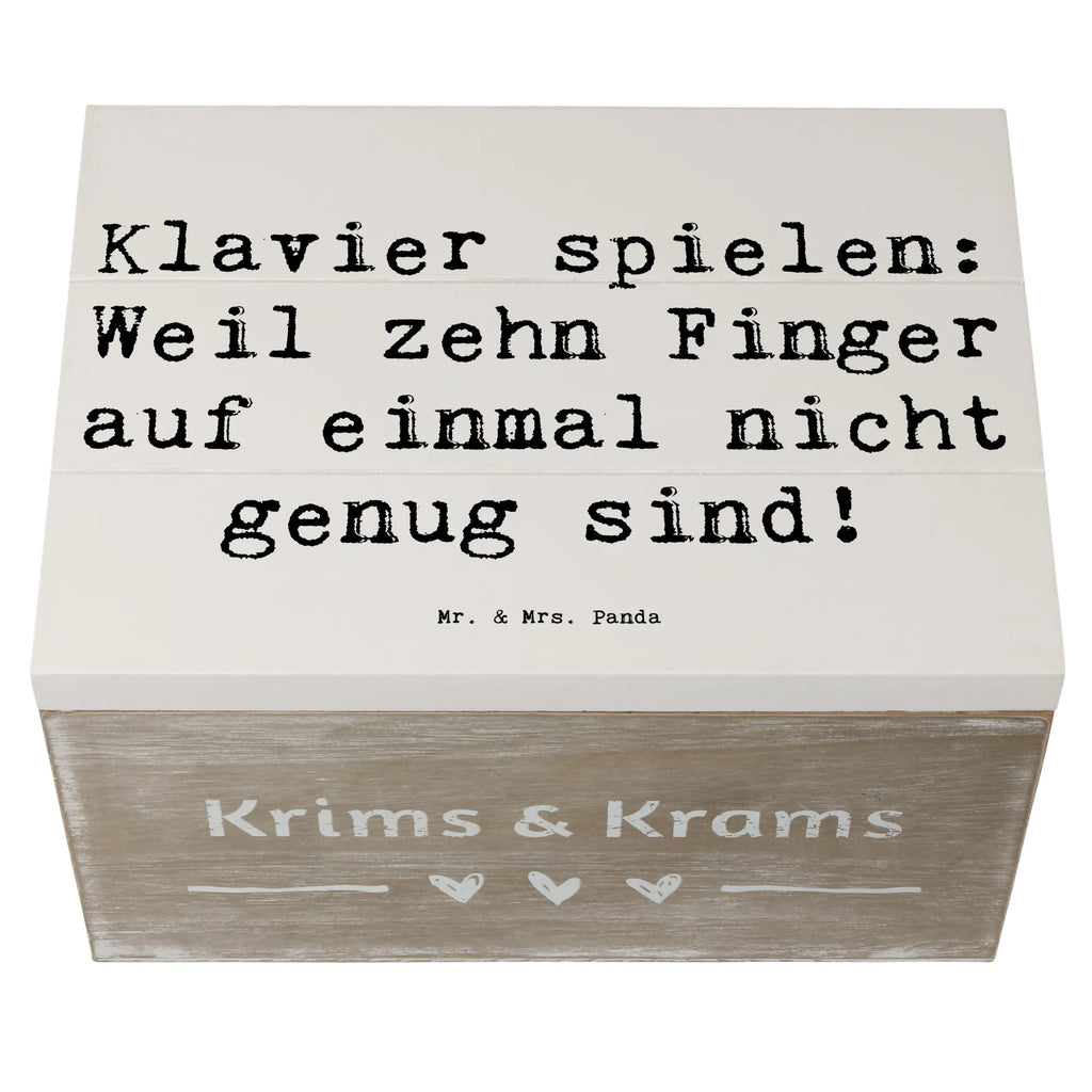 Holzkiste Spruch Klavier Magie Geschenkdose, Erinnerungsbox, Schatulle, Truhe, Aufbewahrungsbox, XXL, Erinnerungskiste, Dekokiste, Schatzkiste, Geschenkbox, Holzkiste, Kiste, Instrumente, Geschenke Musiker, Musikliebhaber