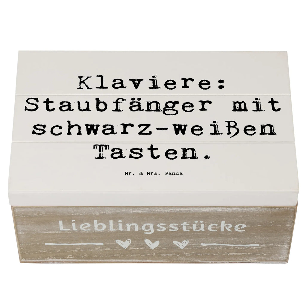 Holzkiste Spruch Klavier Staubfänger Schatzkiste, Geschenkdose, Erinnerungsbox, Holzkiste, Truhe, Schatulle, Dekokiste, Aufbewahrungsbox, Erinnerungskiste, Kiste, Geschenkbox, XXL, Instrumente, Geschenke Musiker, Musikliebhaber