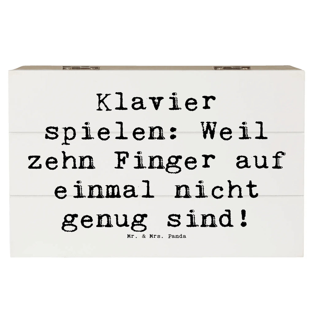 Holzkiste Spruch Klavier Magie Geschenkdose, Erinnerungsbox, Schatulle, Truhe, Aufbewahrungsbox, XXL, Erinnerungskiste, Dekokiste, Schatzkiste, Geschenkbox, Holzkiste, Kiste, Instrumente, Geschenke Musiker, Musikliebhaber