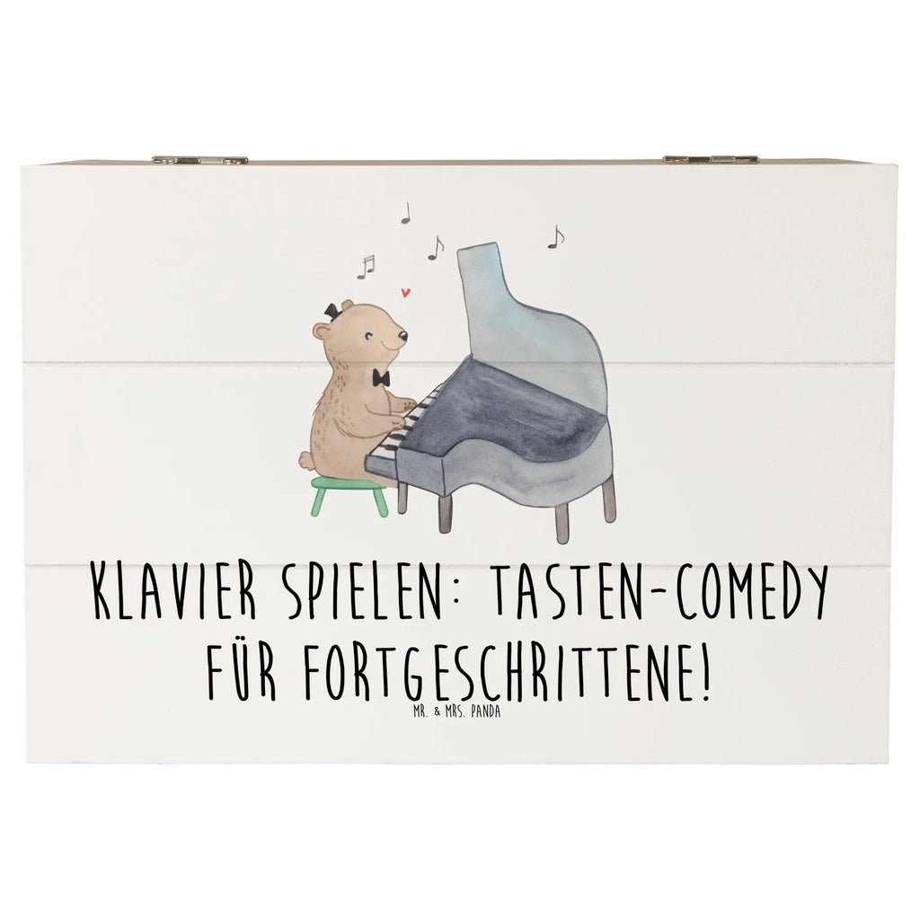 Holzkiste Klavier Tasten Schatulle, XXL, Geschenkdose, Kiste, Dekokiste, Schatzkiste, Geschenkbox, Erinnerungskiste, Aufbewahrungsbox, Truhe, Erinnerungsbox, Holzkiste, Instrumente, Geschenke Musiker, Musikliebhaber