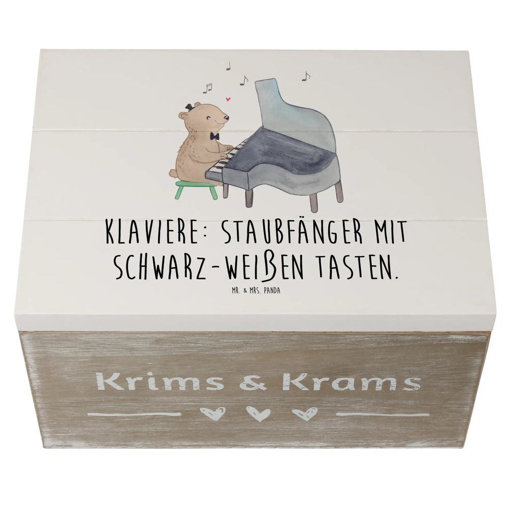 Holzkiste Klavier Staubfänger Dekokiste, Erinnerungskiste, Schatzkiste, Schatulle, XXL, Aufbewahrungsbox, Holzkiste, Geschenkbox, Kiste, Geschenkdose, Truhe, Erinnerungsbox, Instrumente, Geschenke Musiker, Musikliebhaber