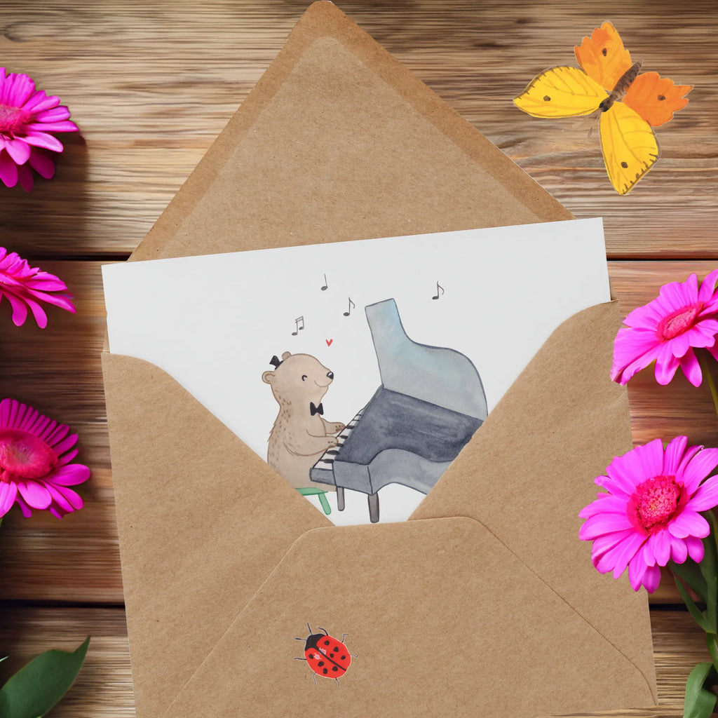 Deluxe Karte Klavier Magie Grußkarte, Hochwertige Grußkarte, Geburtstagskarte, Hochwertige Klappkarte, Einladungskarte, Klappkarte, Karte, Hochzeitskarte, Glückwunschkarte, Instrumente, Geschenke Musiker, Musikliebhaber