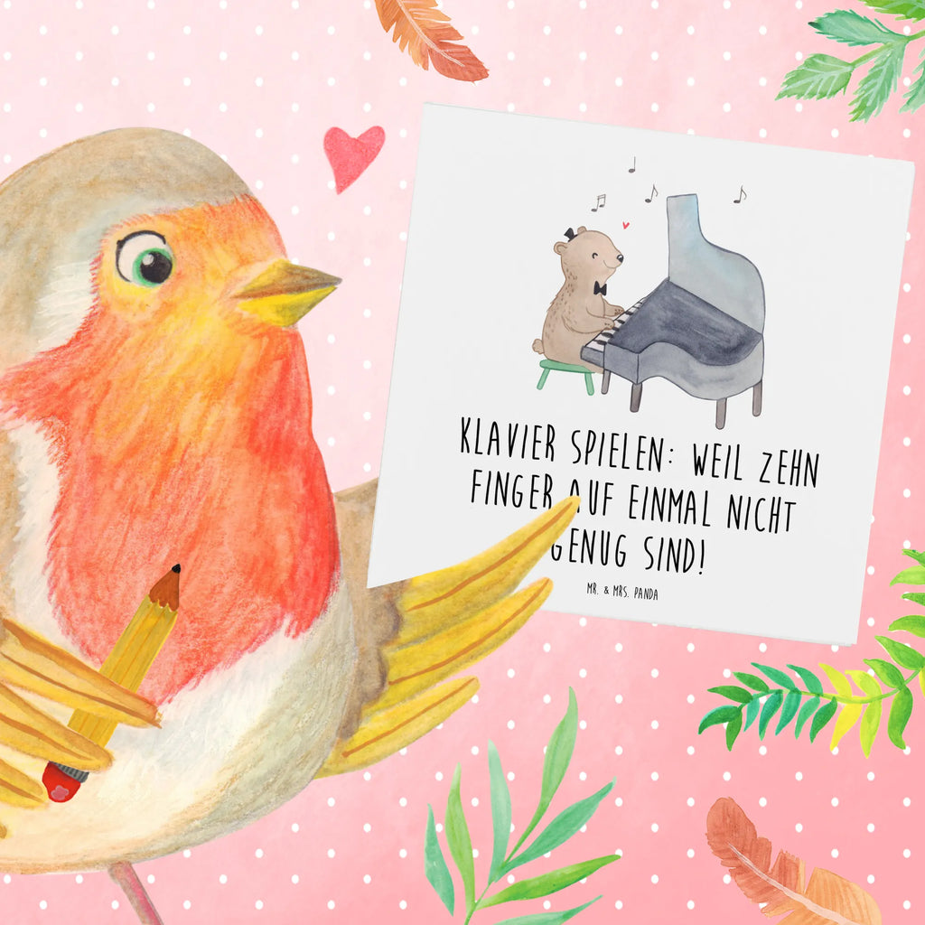 Deluxe Karte Klavier Magie Grußkarte, Hochwertige Grußkarte, Geburtstagskarte, Hochwertige Klappkarte, Einladungskarte, Klappkarte, Karte, Hochzeitskarte, Glückwunschkarte, Instrumente, Geschenke Musiker, Musikliebhaber