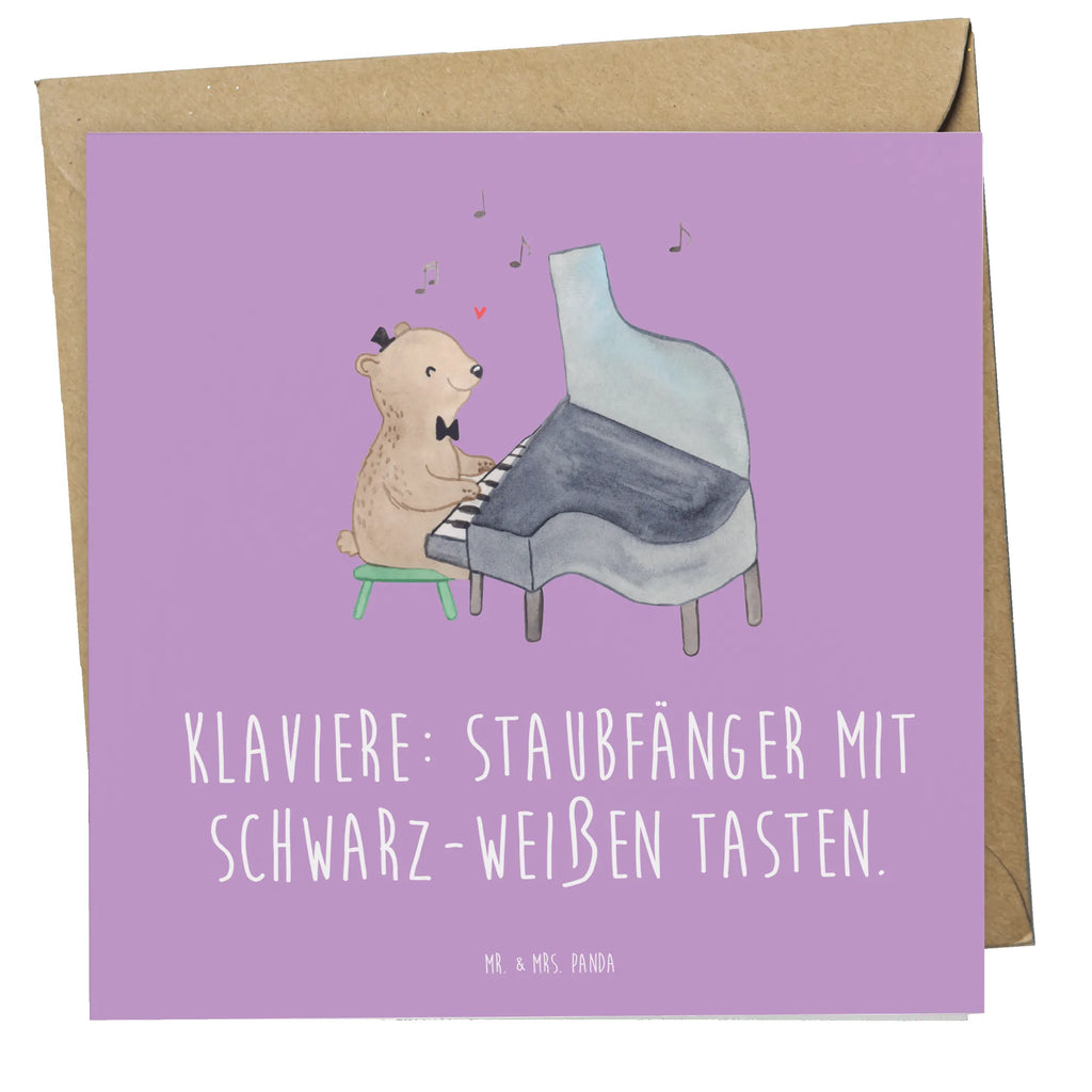 Deluxe Card Klaviere: Staubfänger mit schwarz-weißen Tasten. Karte, Klappkarte, Grußkarte, Einladungskarte, Hochwertige Klappkarte, Hochzeitskarte, Glückwunschkarte, Hochwertige Grußkarte, Geburtstagskarte, Instrumente, Geschenke Musiker, Musikliebhaber