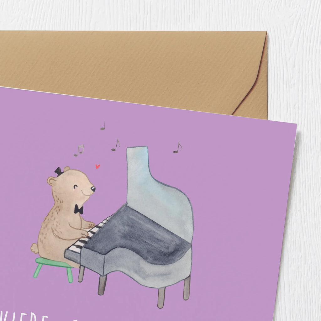 Deluxe Card Klaviere: Staubfänger mit schwarz-weißen Tasten. Karte, Klappkarte, Grußkarte, Einladungskarte, Hochwertige Klappkarte, Hochzeitskarte, Glückwunschkarte, Hochwertige Grußkarte, Geburtstagskarte, Instrumente, Geschenke Musiker, Musikliebhaber