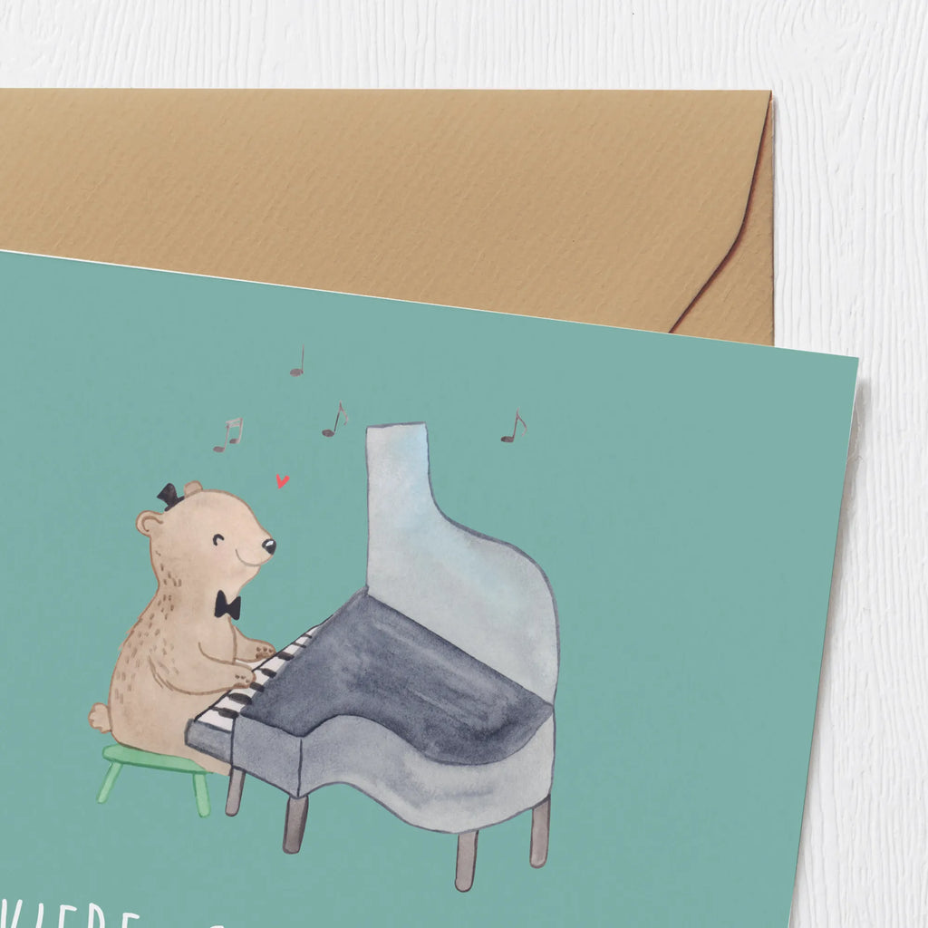 Deluxe Card Klaviere: Staubfänger mit schwarz-weißen Tasten. Karte, Klappkarte, Grußkarte, Einladungskarte, Hochwertige Klappkarte, Hochzeitskarte, Glückwunschkarte, Hochwertige Grußkarte, Geburtstagskarte, Instrumente, Geschenke Musiker, Musikliebhaber