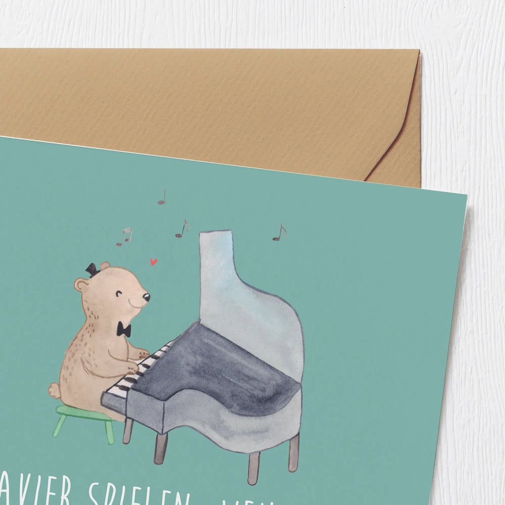 Deluxe Karte Klavier Magie Grußkarte, Hochwertige Grußkarte, Geburtstagskarte, Hochwertige Klappkarte, Einladungskarte, Klappkarte, Karte, Hochzeitskarte, Glückwunschkarte, Instrumente, Geschenke Musiker, Musikliebhaber