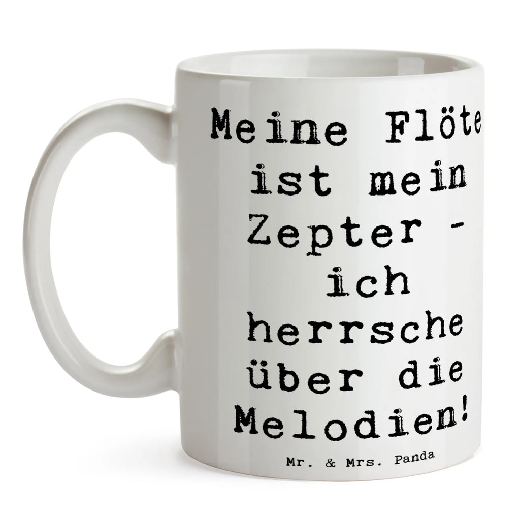 Tasse Spruch Flötenzauber Tasse mit Zitaten, Tasse mit Motiven, Keramiktasse, Tasse, Bürotasse, Porzellantasse, Teetasse, Kaffeetasse, Geschenktasse, Instrumente, Geschenke Musiker, Musikliebhaber