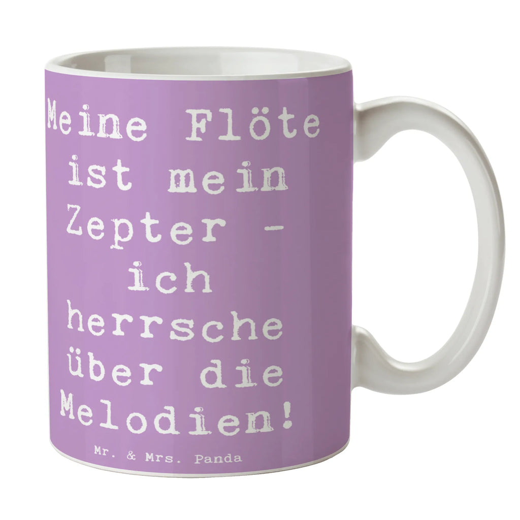 Tasse Spruch Flötenzauber Tasse mit Zitaten, Tasse mit Motiven, Keramiktasse, Tasse, Bürotasse, Porzellantasse, Teetasse, Kaffeetasse, Geschenktasse, Instrumente, Geschenke Musiker, Musikliebhaber
