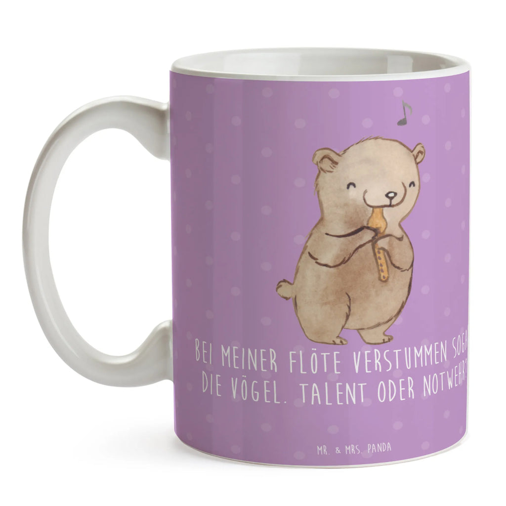 Mug Bei meiner Flöte verstummen sogar die Vögel. Talent oder Notwehr? Tasse mit Motiven, Keramiktasse, Tasse, Teetasse, Tasse mit Zitaten, Porzellantasse, Bürotasse, Kaffeetasse, Geschenktasse, Instrumente, Geschenke Musiker, Musikliebhaber