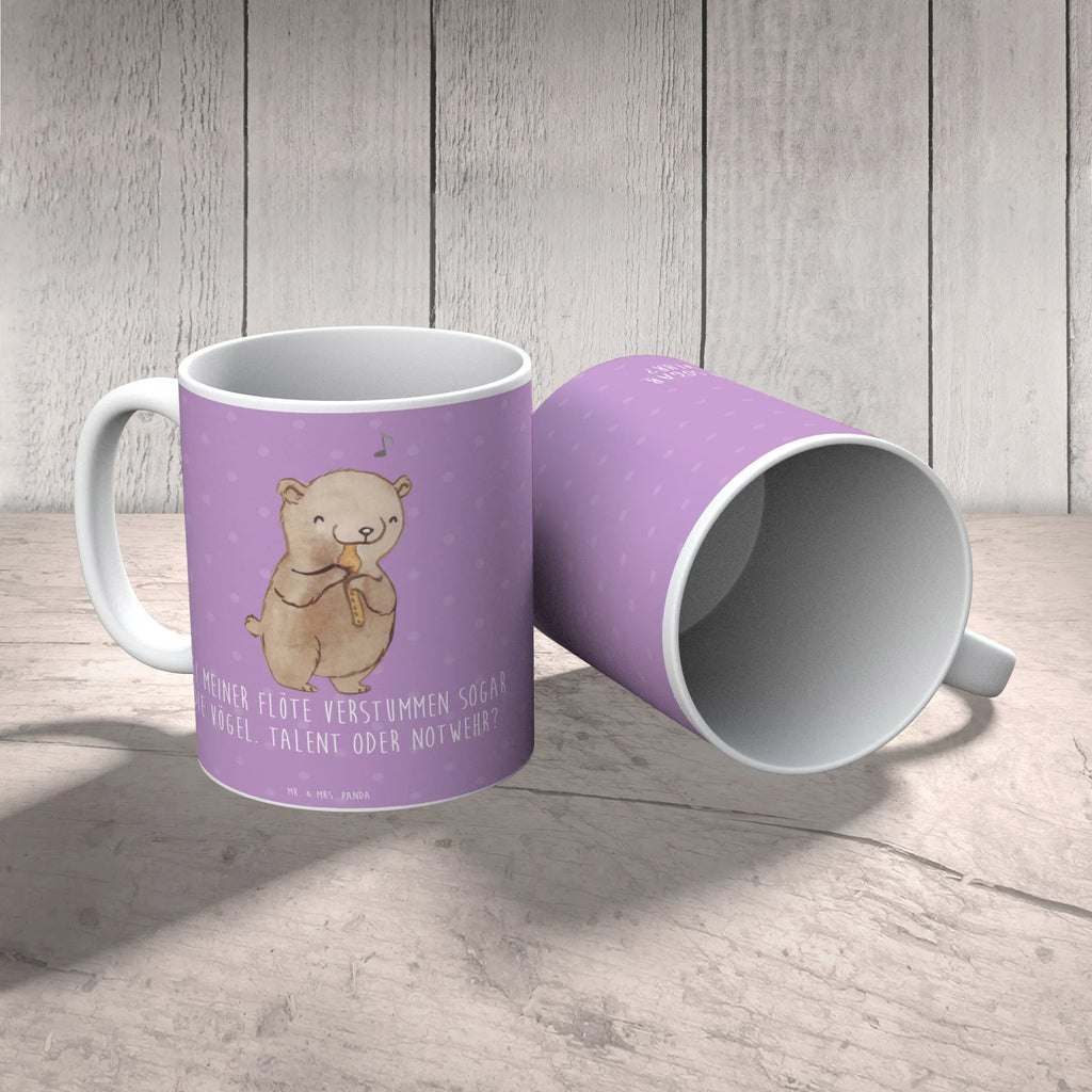 Mug Bei meiner Flöte verstummen sogar die Vögel. Talent oder Notwehr? Tasse mit Motiven, Keramiktasse, Tasse, Teetasse, Tasse mit Zitaten, Porzellantasse, Bürotasse, Kaffeetasse, Geschenktasse, Instrumente, Geschenke Musiker, Musikliebhaber