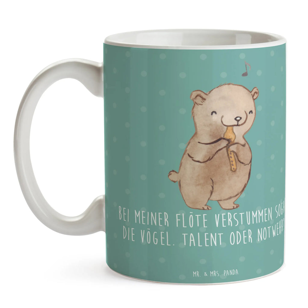 Mug Bei meiner Flöte verstummen sogar die Vögel. Talent oder Notwehr? Tasse mit Motiven, Keramiktasse, Tasse, Teetasse, Tasse mit Zitaten, Porzellantasse, Bürotasse, Kaffeetasse, Geschenktasse, Instrumente, Geschenke Musiker, Musikliebhaber
