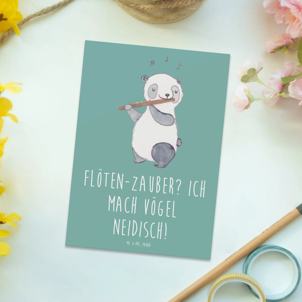 Postcard Flöten-Zauber? Ich mach Vögel neidisch! Einladung Geburtstag, Geburtstagskarte, Dankeskarte, Grußkarte, Einladungskarte, Einladung, Karte, Ansichtskarten, Geschenkkarte, Postkarte, Einladungskarten Geburtstag, Ansichtskarte, Instrumente, Geschenke Musiker, Musikliebhaber