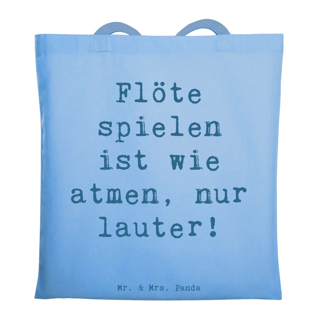 Tote bag Saying Flöte spielen ist wie atmen, nur lauter! Schultertasche, Einkaufstüte, Badetasche, Tasche, Stofftasche, Laptoptasche, Shopper, Beuteltasche, Jutebeutel, Tragetasche, Beutel, Jutetasche, Umhängetasche, Strandtasche, Einkaufstasche, Stoffbeutel, Instrumente, Geschenke Musiker, Musikliebhaber