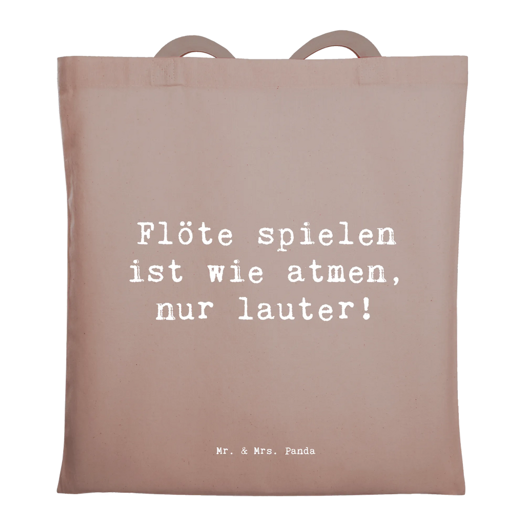 Tote bag Saying Flöte spielen ist wie atmen, nur lauter! Schultertasche, Einkaufstüte, Badetasche, Tasche, Stofftasche, Laptoptasche, Shopper, Beuteltasche, Jutebeutel, Tragetasche, Beutel, Jutetasche, Umhängetasche, Strandtasche, Einkaufstasche, Stoffbeutel, Instrumente, Geschenke Musiker, Musikliebhaber
