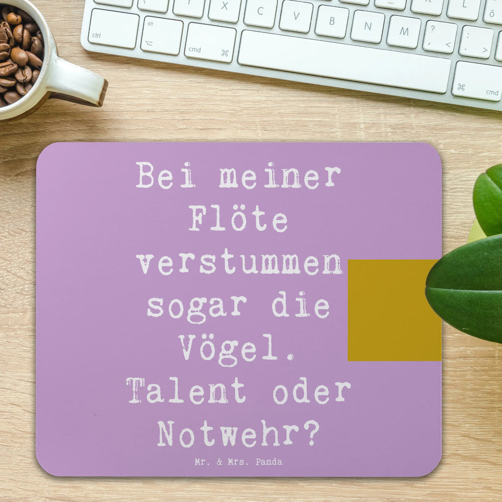 Mouse mat Saying Bei meiner Flöte verstummen sogar die Vögel. Talent oder Notwehr? Arbeitszimmer, Mauspad Büro, Mauspad, Computer zubehör, PC Zubehör, Designer Mauspad, Einzigartiges Mauspad, Mausunterlage, Büroausstattung, Mousepad, Instrumente, Geschenke Musiker, Musikliebhaber