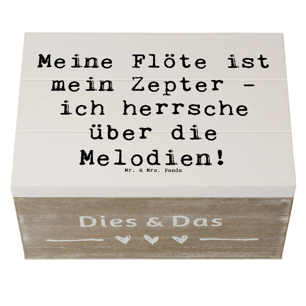 Holzkiste Spruch Flötenzauber Erinnerungsbox, Schatulle, Aufbewahrungsbox, Truhe, Schatzkiste, Geschenkdose, XXL, Holzkiste, Kiste, Dekokiste, Erinnerungskiste, Geschenkbox, Instrumente, Geschenke Musiker, Musikliebhaber