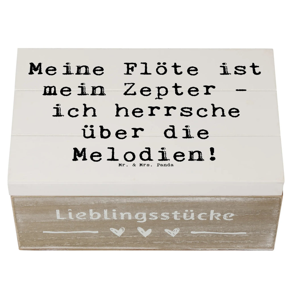 Holzkiste Spruch Flötenzauber Erinnerungsbox, Schatulle, Aufbewahrungsbox, Truhe, Schatzkiste, Geschenkdose, XXL, Holzkiste, Kiste, Dekokiste, Erinnerungskiste, Geschenkbox, Instrumente, Geschenke Musiker, Musikliebhaber