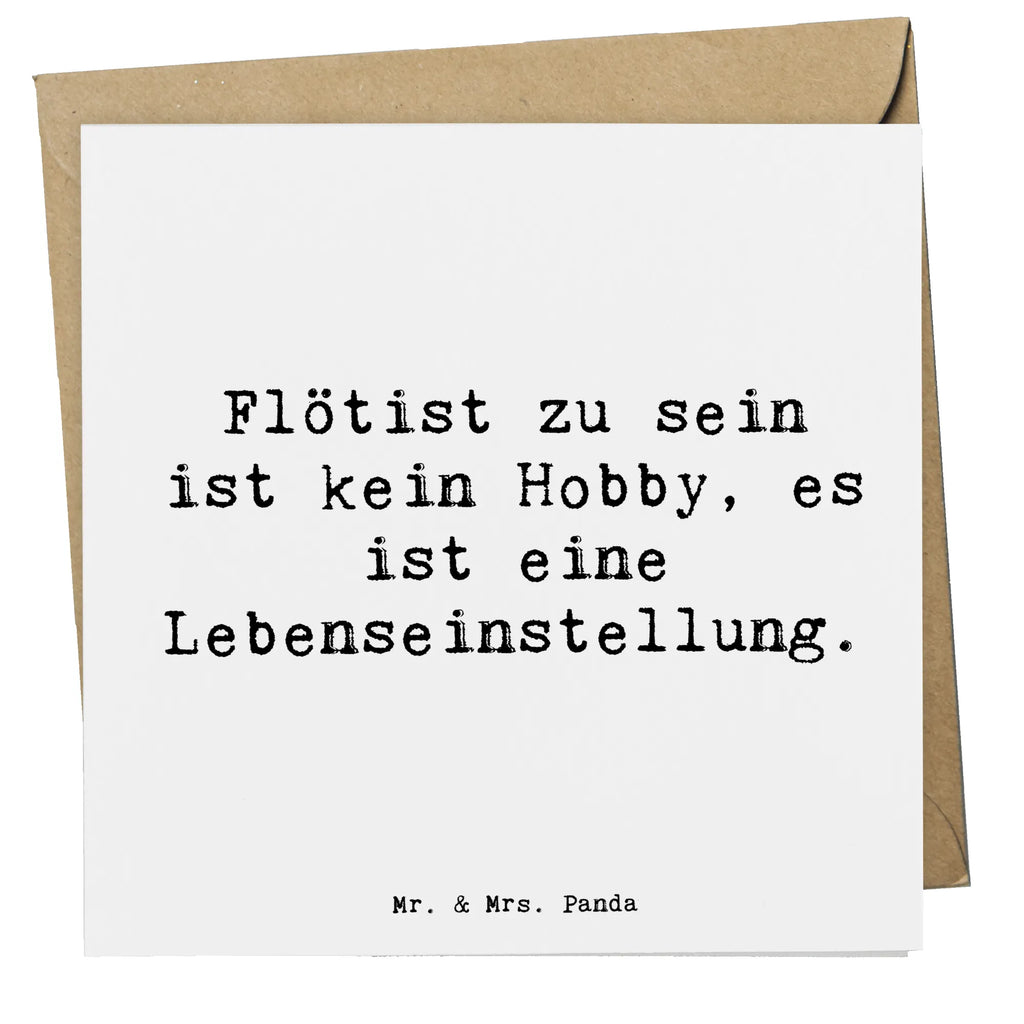 Deluxe Card Saying Flötist zu sein ist kein Hobby, es ist eine Lebenseinstellung. Karte, Einladungskarte, Grußkarte, Hochwertige Grußkarte, Glückwunschkarte, Hochzeitskarte, Geburtstagskarte, Klappkarte, Hochwertige Klappkarte, Instrumente, Geschenke Musiker, Musikliebhaber