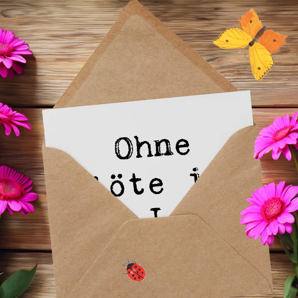 Deluxe Card Saying Ohne Flöte ist das Leben öde! Hochwertige Klappkarte, Klappkarte, Hochwertige Grußkarte, Karte, Grußkarte, Geburtstagskarte, Einladungskarte, Hochzeitskarte, Glückwunschkarte, Instrumente, Geschenke Musiker, Musikliebhaber