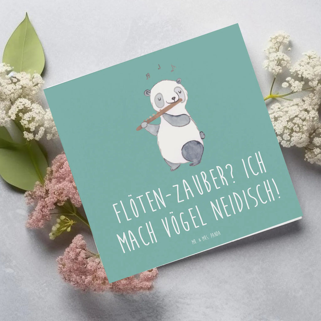 Deluxe Card Flöten-Zauber? Ich mach Vögel neidisch! Glückwunschkarte, Grußkarte, Karte, Hochwertige Klappkarte, Hochwertige Grußkarte, Klappkarte, Hochzeitskarte, Einladungskarte, Geburtstagskarte, Instrumente, Geschenke Musiker, Musikliebhaber
