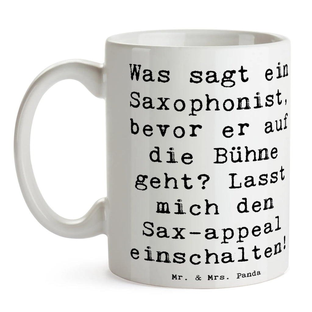 Tasse Spruch Magischer Saxophon-Charme Teetasse, Tasse mit Zitaten, Kaffeetasse, Bürotasse, Tasse mit Motiven, Tasse, Keramiktasse, Porzellantasse, Geschenktasse, Instrumente, Geschenke Musiker, Musikliebhaber