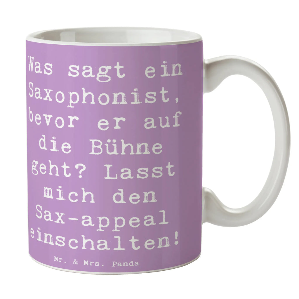 Tasse Spruch Magischer Saxophon-Charme Teetasse, Tasse mit Zitaten, Kaffeetasse, Bürotasse, Tasse mit Motiven, Tasse, Keramiktasse, Porzellantasse, Geschenktasse, Instrumente, Geschenke Musiker, Musikliebhaber