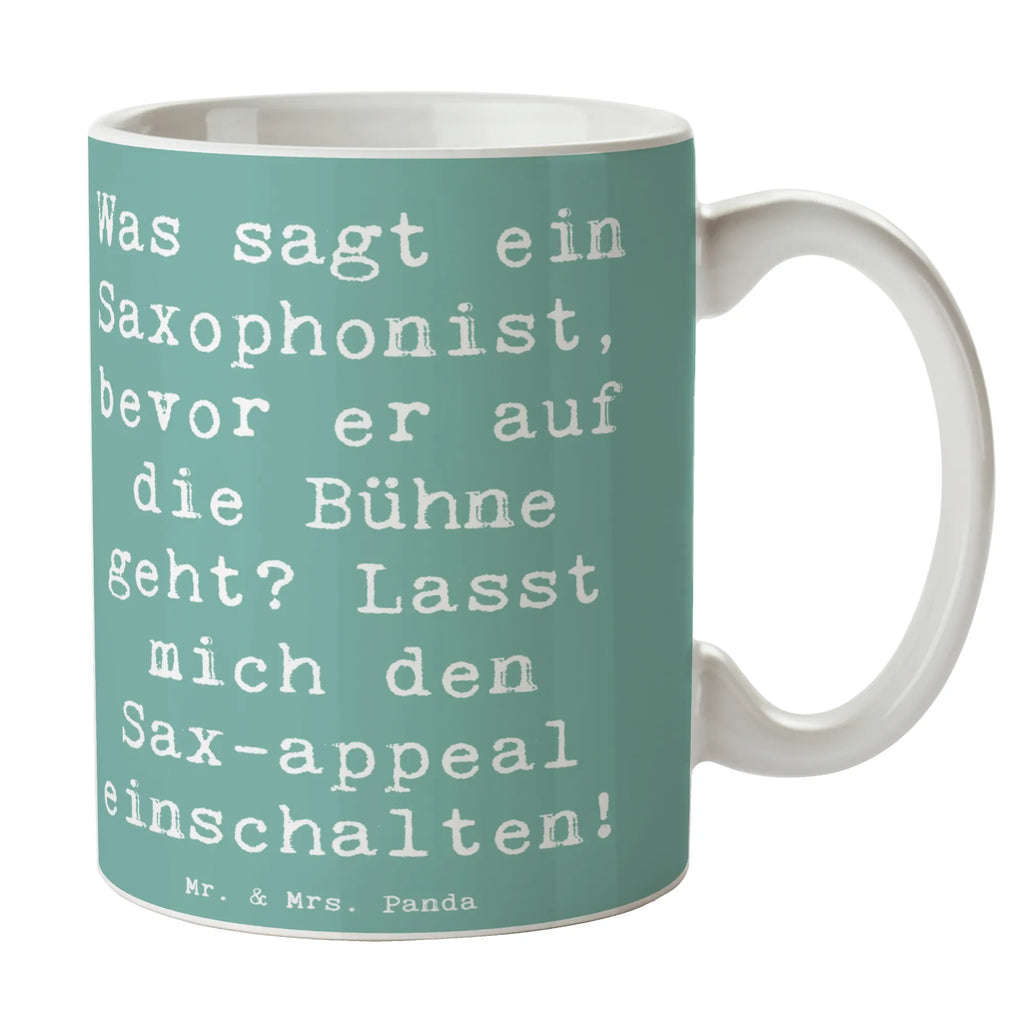 Tasse Spruch Magischer Saxophon-Charme Teetasse, Tasse mit Zitaten, Kaffeetasse, Bürotasse, Tasse mit Motiven, Tasse, Keramiktasse, Porzellantasse, Geschenktasse, Instrumente, Geschenke Musiker, Musikliebhaber